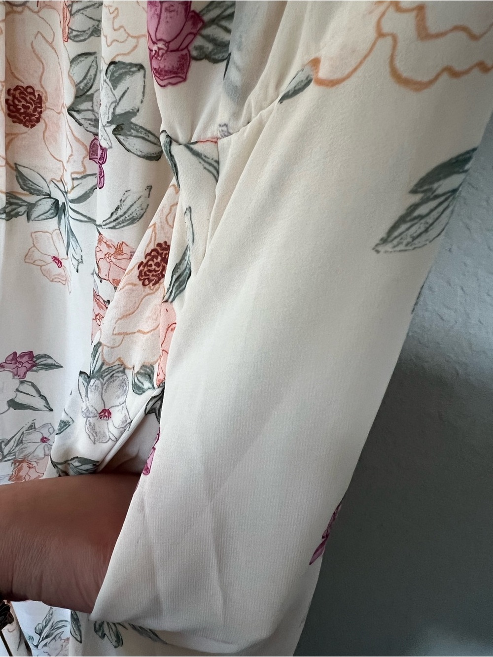 Torrid Floral Romantic Midi Chiffon Empire Waist Dress 3 3X 22/24 - Picture 5 of 7
